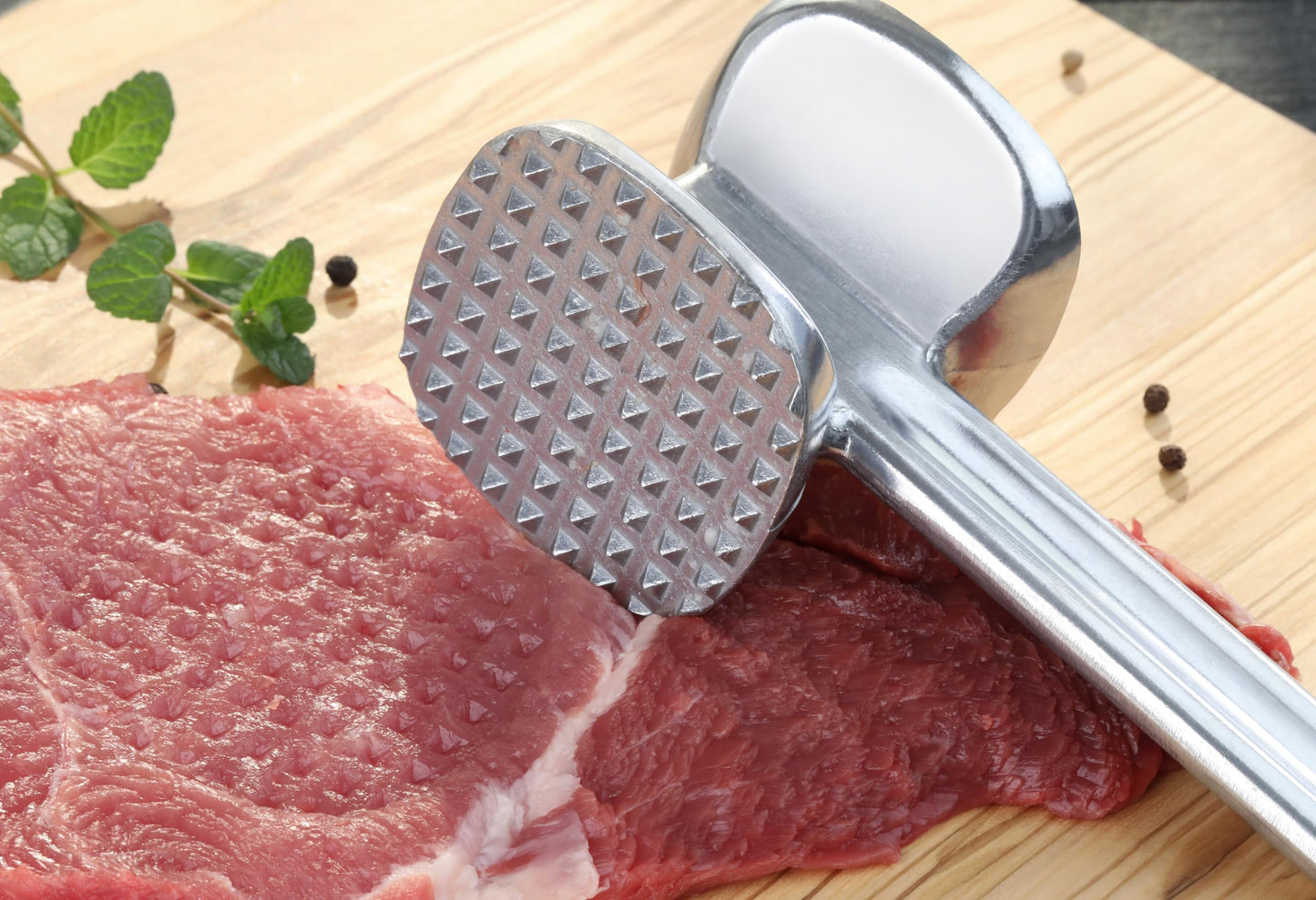 New Star Foodservice 36374 Heavy Duty Cast Aluminum Meat Tenderizer, 10-Inch