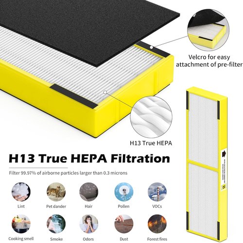 G-Guardian 3-Pack Filter B Replacement - HEPA & Carbon Filters + LB4000 UV Light Bulb