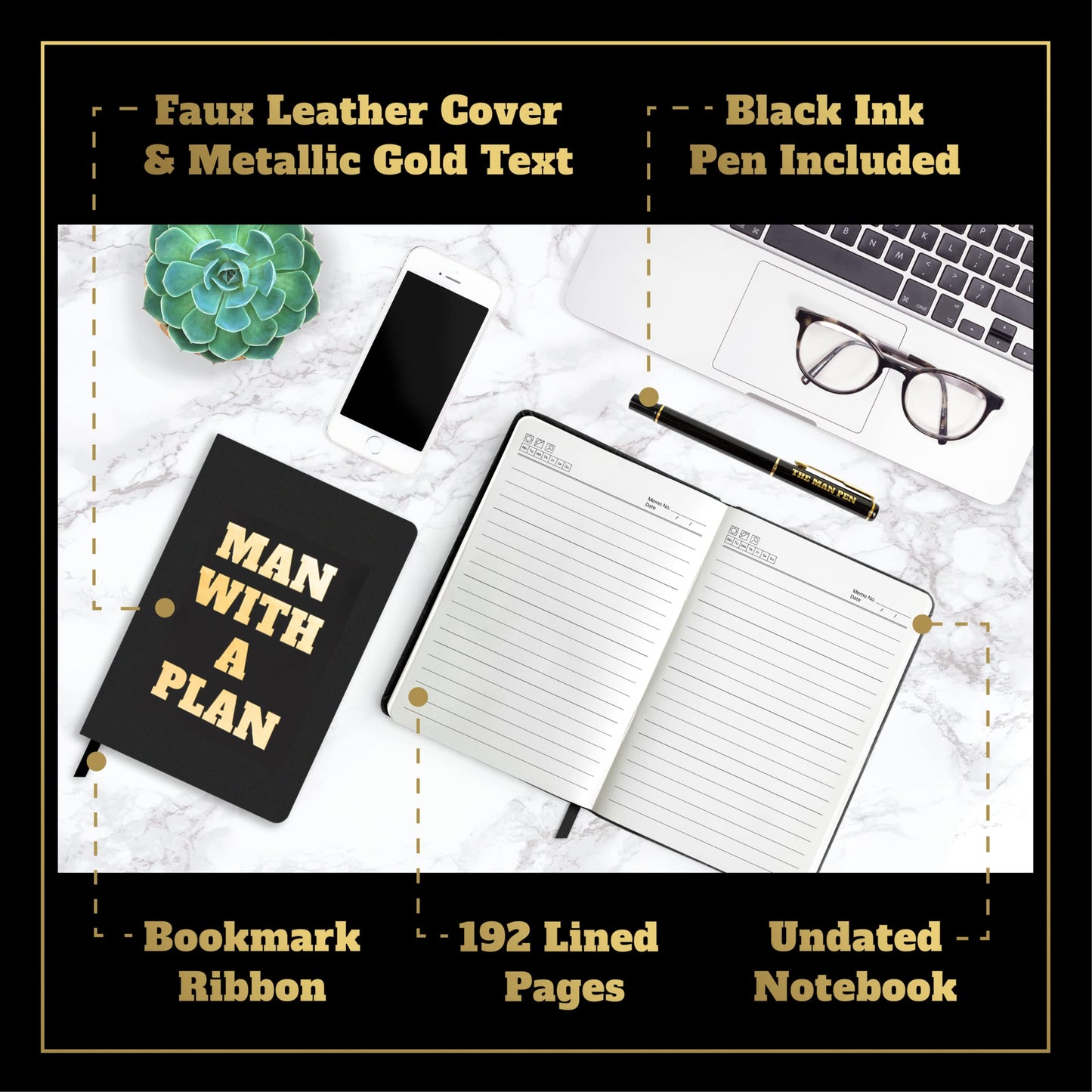 Legend Dreams Birthday Gifts for Men: 9 Premium Items, Perfect for Dad, Husband, Boyfriend, Boss, Friend, Brother or Grandpa – Legendary Gift Set to Celebrate Valentine's Day