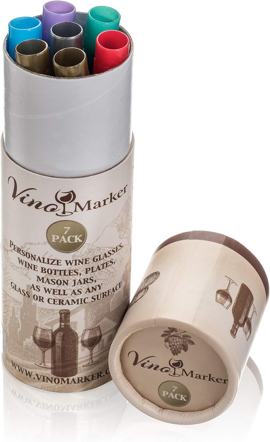 Vino Marker Wine Glass Pens - Washable Drink Markers for Parties & Events