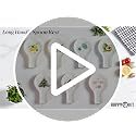 Christmas Tree Spoon Rest for Stove - Ceramic Spoon Holder by HAPPY KIT (Tree Variant)