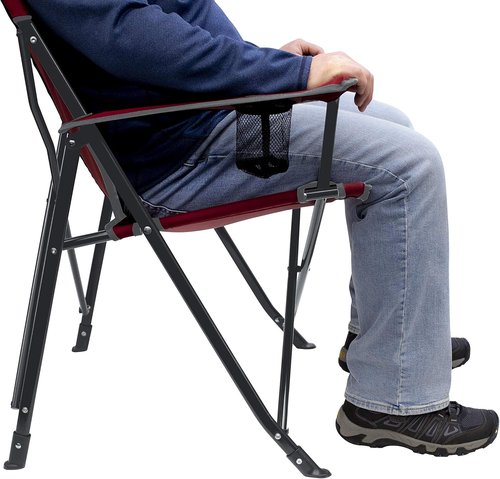 GCI Outdoor Comfort Pro Sunshade Chair - Cinnamon Red | Ultimate Relaxation & UV Protection