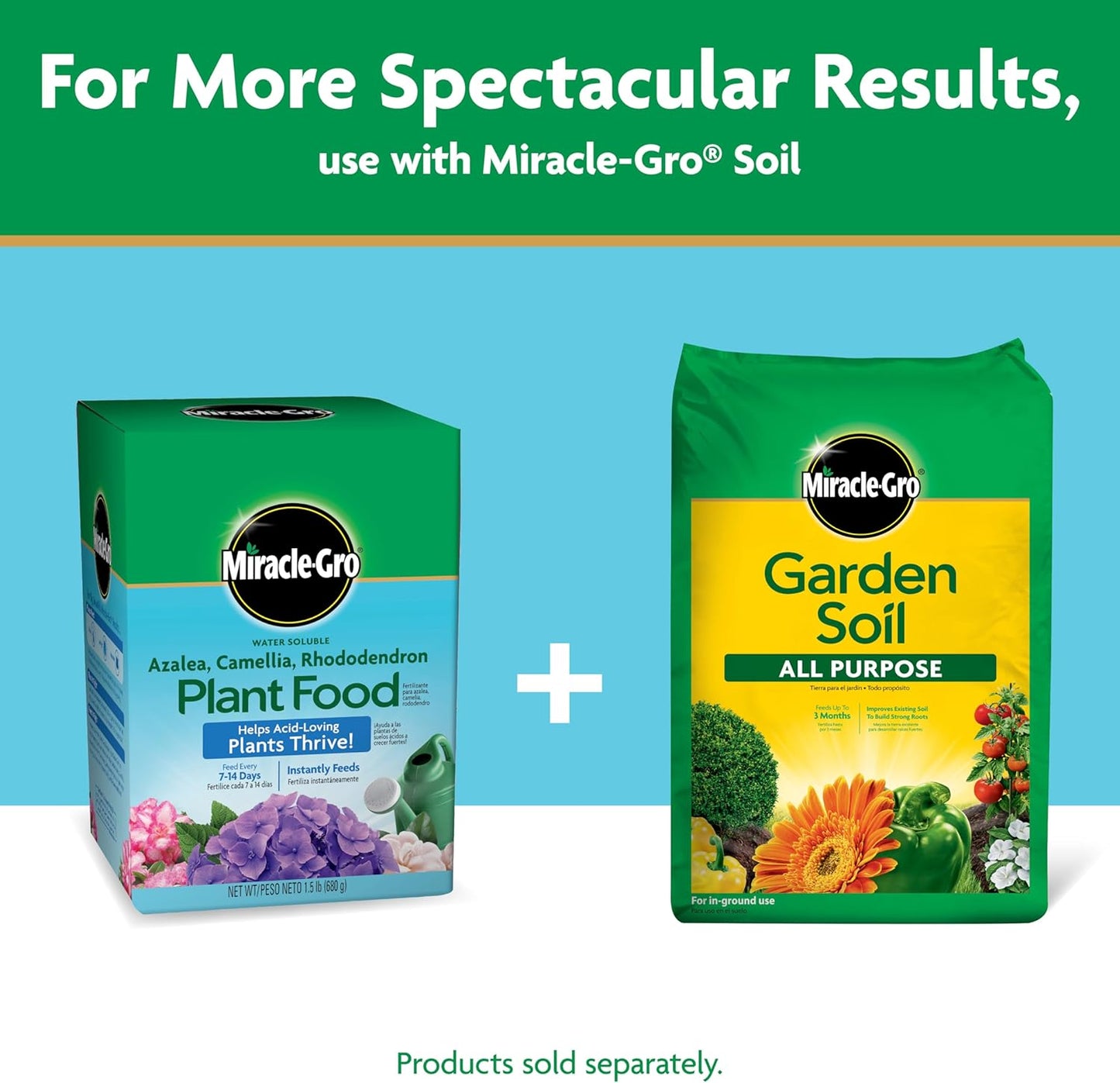 Miracle-Gro Plant Food - Water Soluble Formula for Azaleas, Camellias & Rhododendrons | 1.5 lb