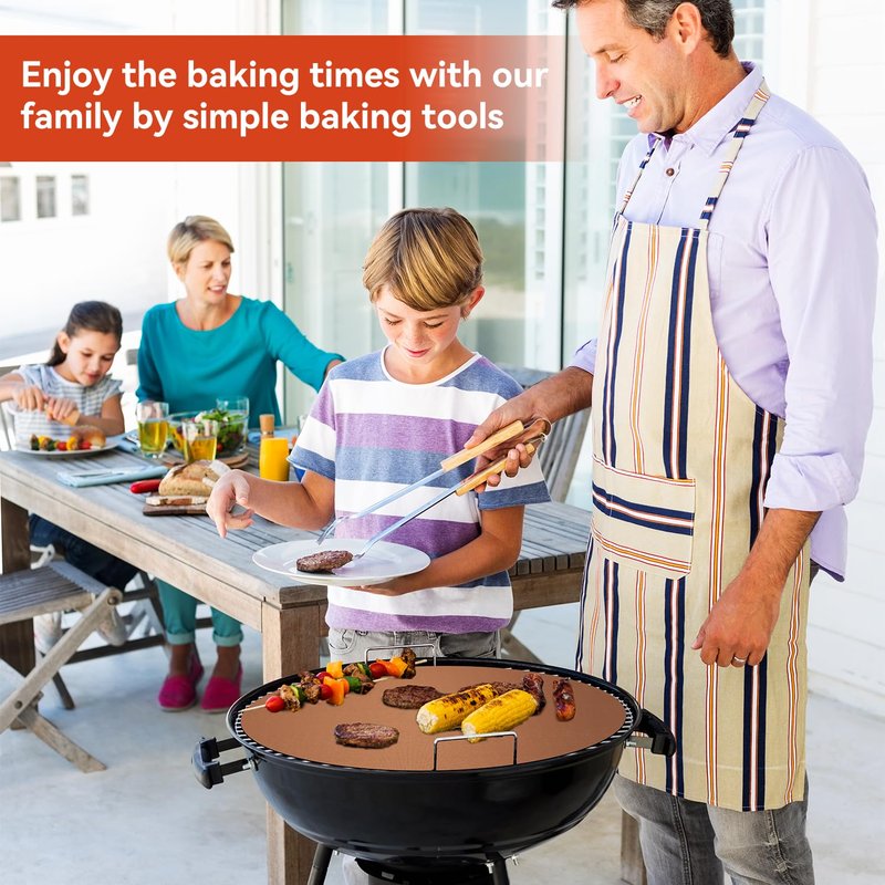 Oven Liners for Bottom of Oven - 2 Pack Large Heavy Duty Mats, 23.6"x15.7" Non-Stick Reusable Liner for Electric, Gas, Toaster Ovens Grills - BPA & PFOA Free Kitchen Accessory to Keep Oven Clean