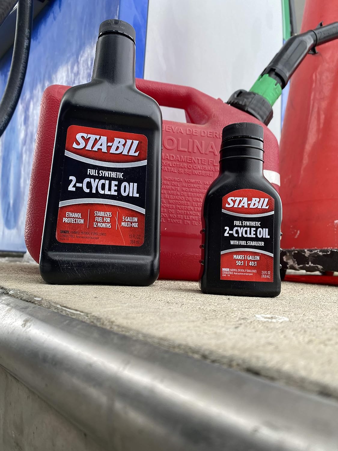 STA-BIL Full Synthetic 2-Cycle Oil - Fuel Stabilizer for 12 Months Protection - 1 Gallon, Low Smoke Formula