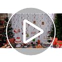 50 Pcs Christmas Ceiling Hanging Decorations Foil Swirls & Balls Set
