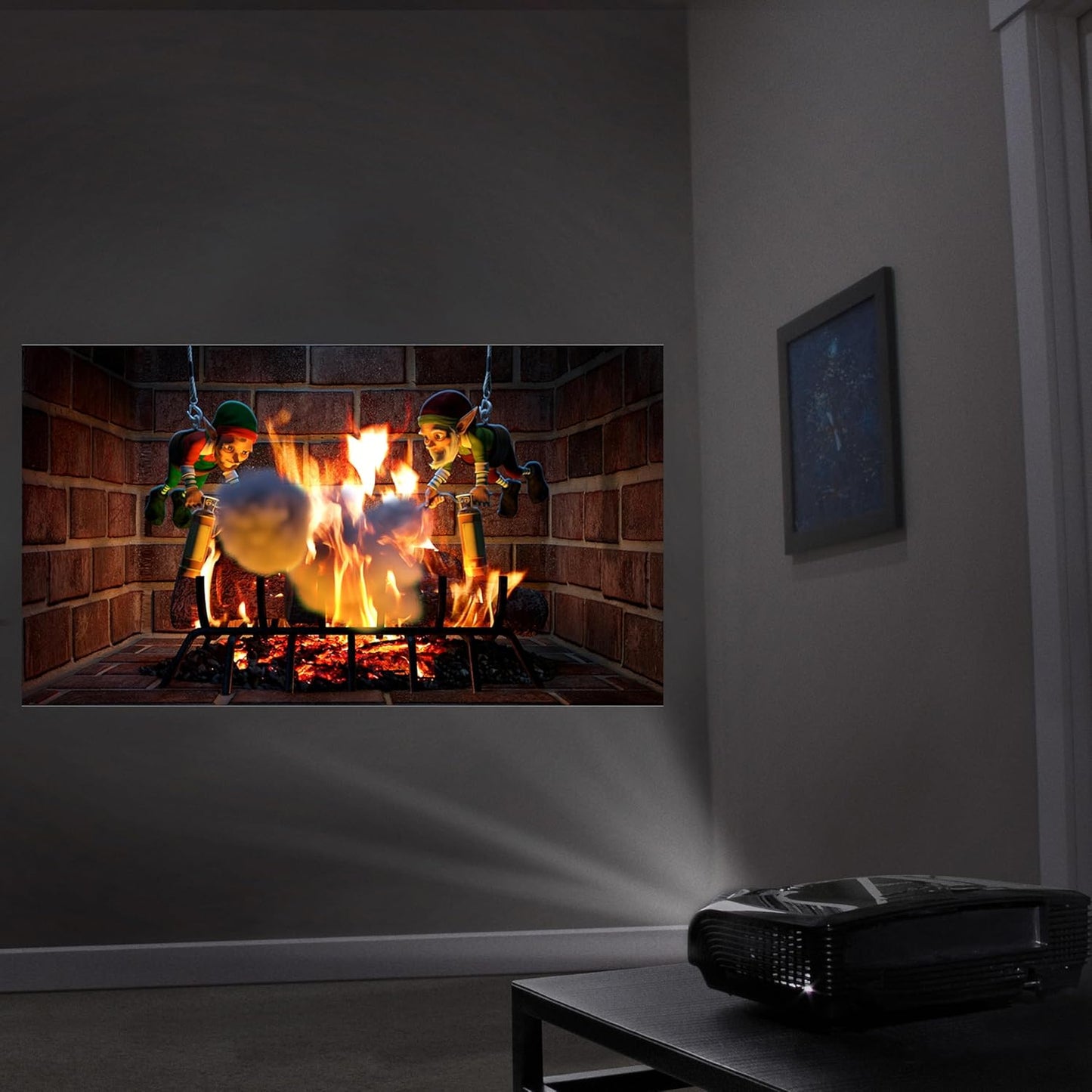 AtmosFX Christmas Digital Decorations DVD - Night Before Christmas Holiday Projector