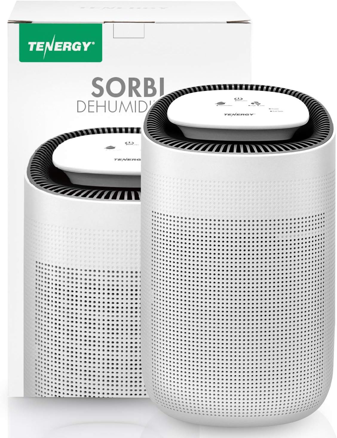 Tenergy Sorbi 1000ml Air Dehumidifier - True HEPA Filter, Auto Shutoff, Ultra-Quiet for Closets & Bathrooms