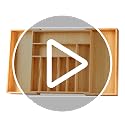 Umilife Expandable Extra Large Kitchen Silverware Drawer Organizer - Adjustable Bamboo, Fits 19-33 Inches