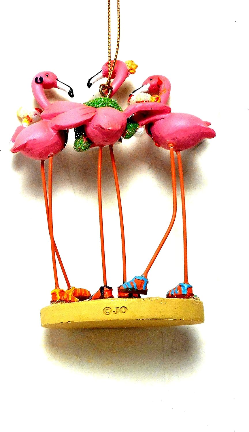 Pink Flamingo Beach Ornament - Cape Shore Girls Night Out Resin Decor