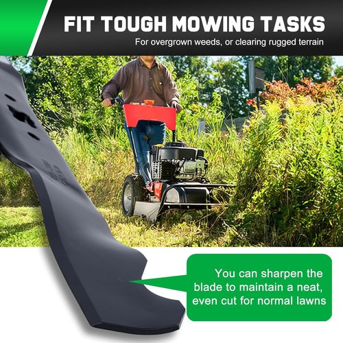 Grasscool TB110 Mulching Blade - Compatible with Troy Bilt 21" Deck Mowers | Replace 942-0741A, 742-0741A