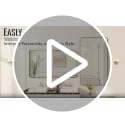 Gold Rectangular Bathroom Mirror - 30x48 Inch Wall-Mounted Vanity Mirror - Rounded Corners