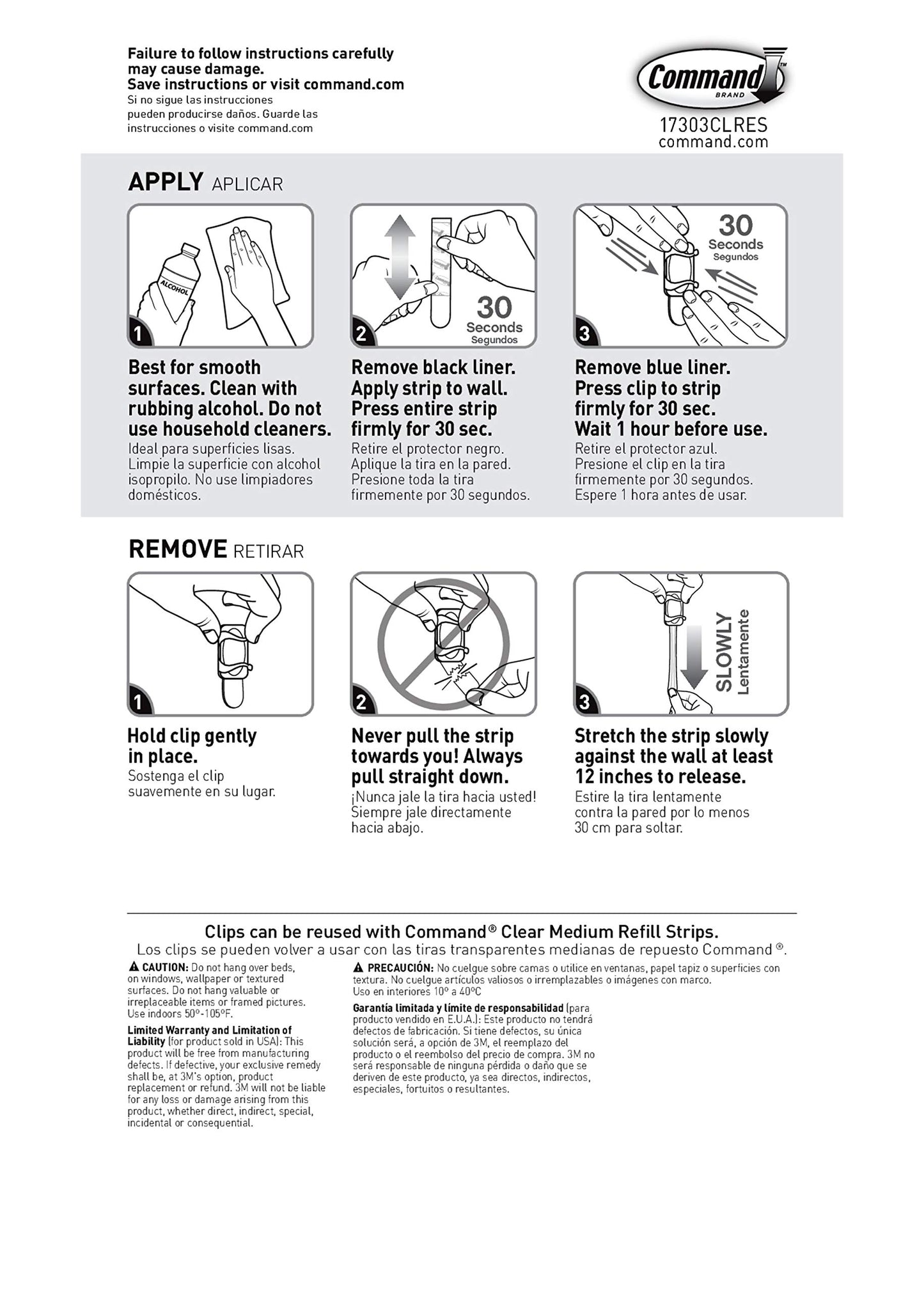 Command Large Cord Clips, Organize Damage-Free, 4-Packs, 8-Clips Total
