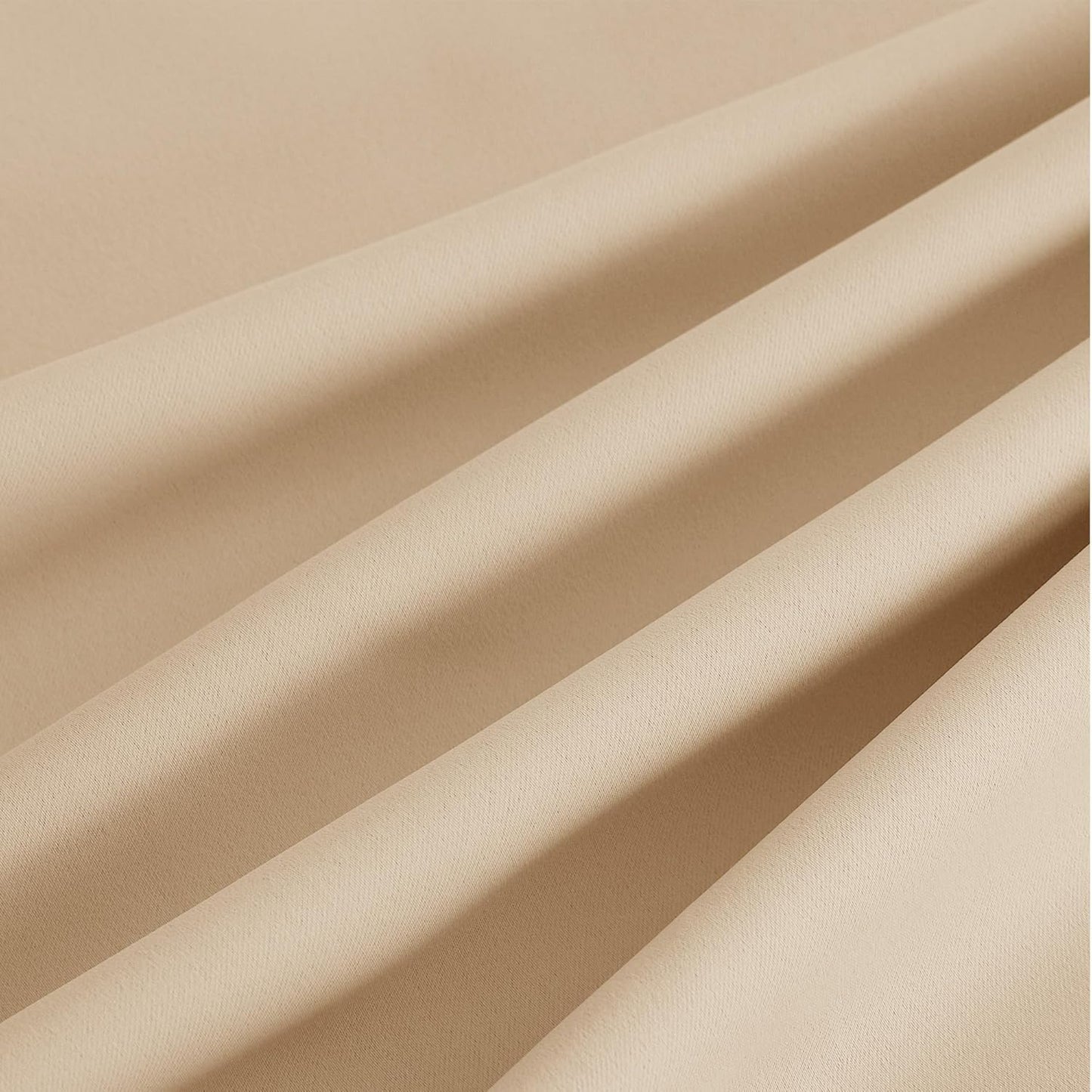 NICETOWN Room Darkening Curtains - 2 Panels in Biscotti Beige | W52 x L84 for Ultimate Light Control
