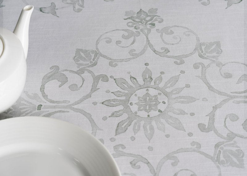 Maison d' Hermine Table Cloth Round Table 100% Cotton 69 Round Inches Tablecloth Reusable Decorative for Dining Kitchen Room Farmhouse Home Gifts for Mothers Day Spring Summer - Cedrat