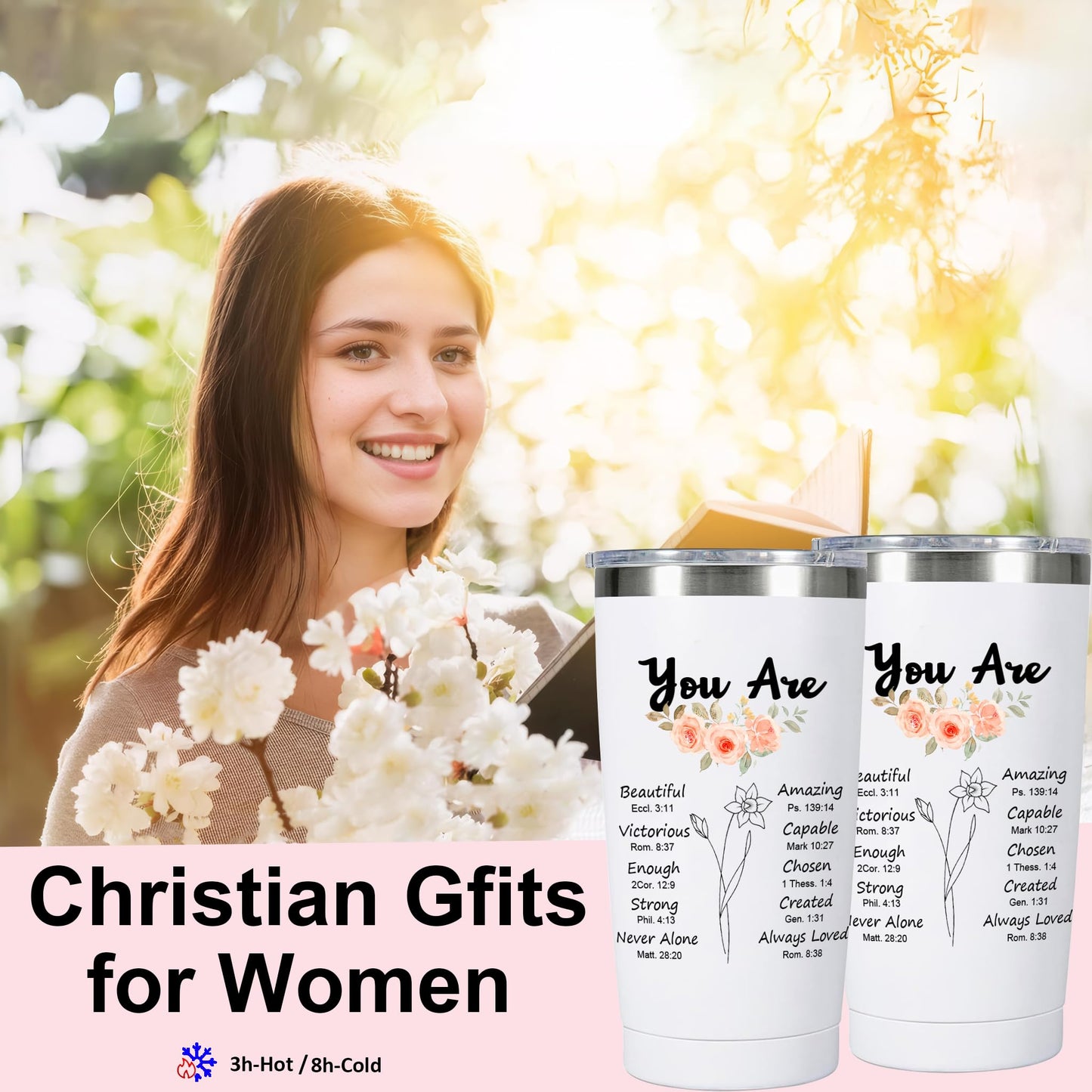 LUDUEIKSW Christian Gifts for Women, Inspirational Religious Gifts Basket, Faith Spiritual Tumbler Throw Blanket Set for Mom Grandma Wife Sister Friends Coworker