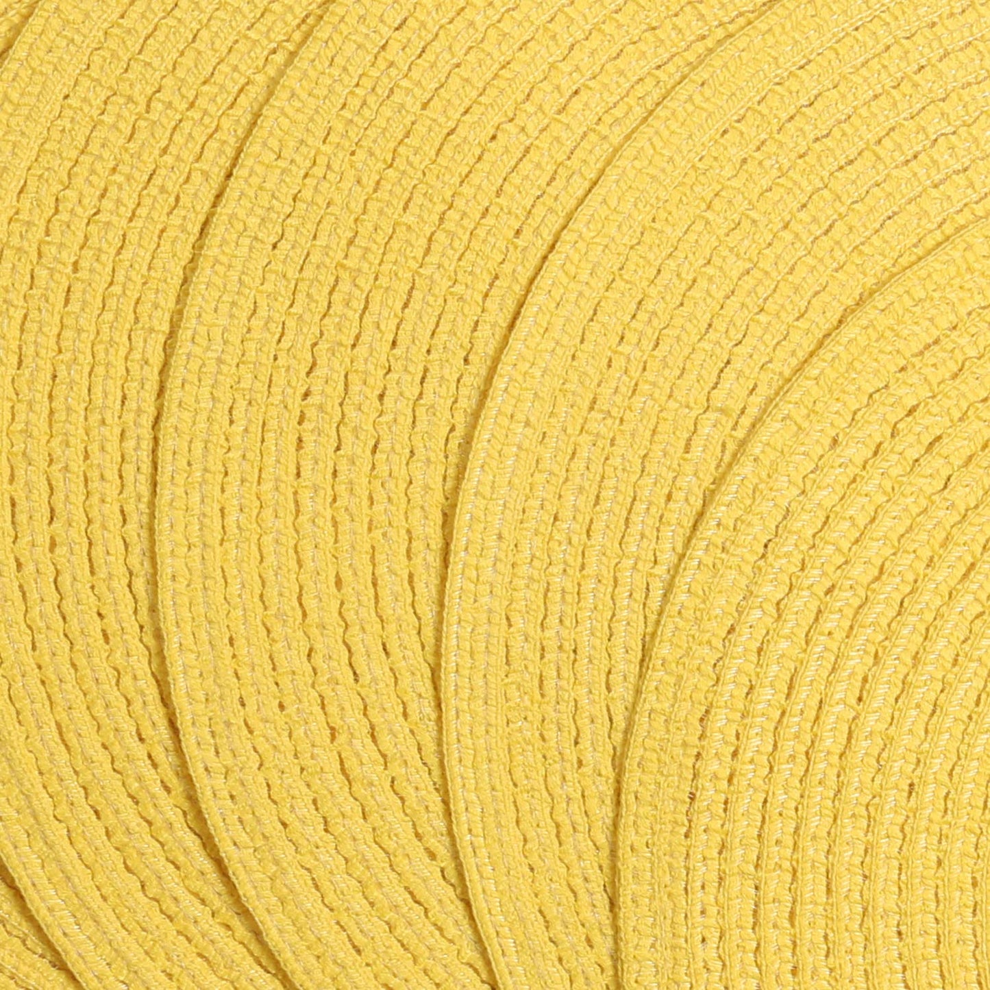 SHACOS Round Braided Placemats Set of 6 Kitchen Place Mats 15 inch Round Table Mats for Dining Tables Washable (Yellow, 6)