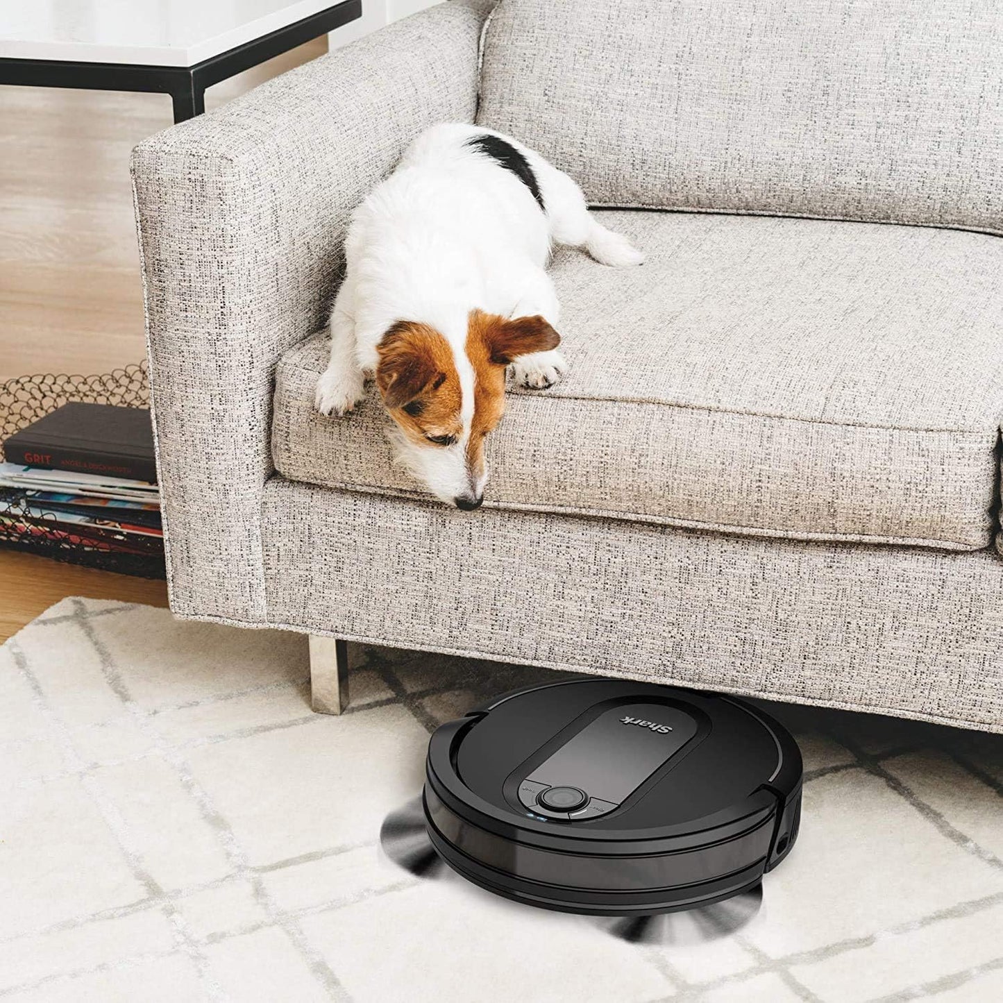 Shark RV1001AE IQ Robot Vacuum - Self-Empty XL with Home Mapping & Wi-Fi | Works with Alexa, Black
