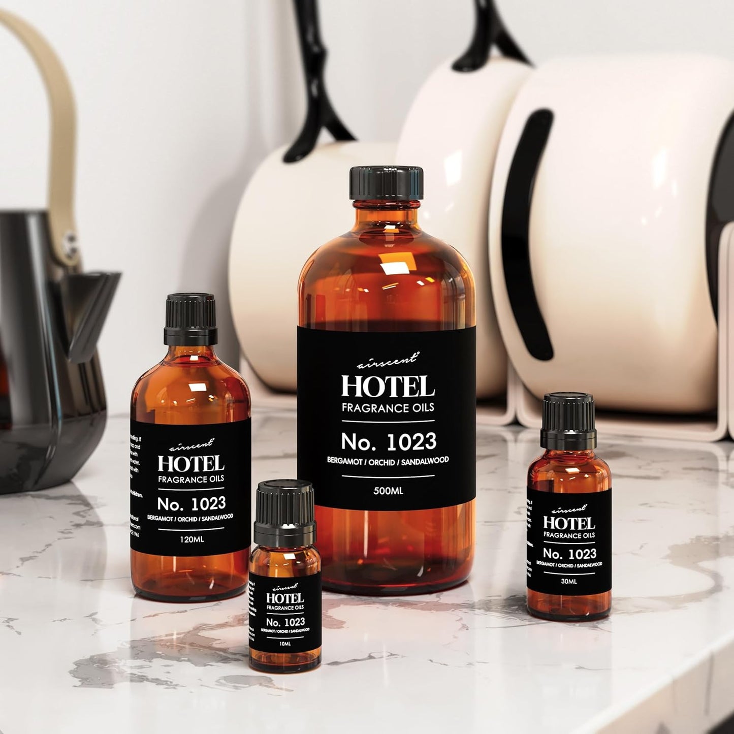 AirScent Hotel Diffuser Oil No. 1023 - Love Affair Fragrance for Ultrasonic Diffusers | 500 mL Glass Bottle