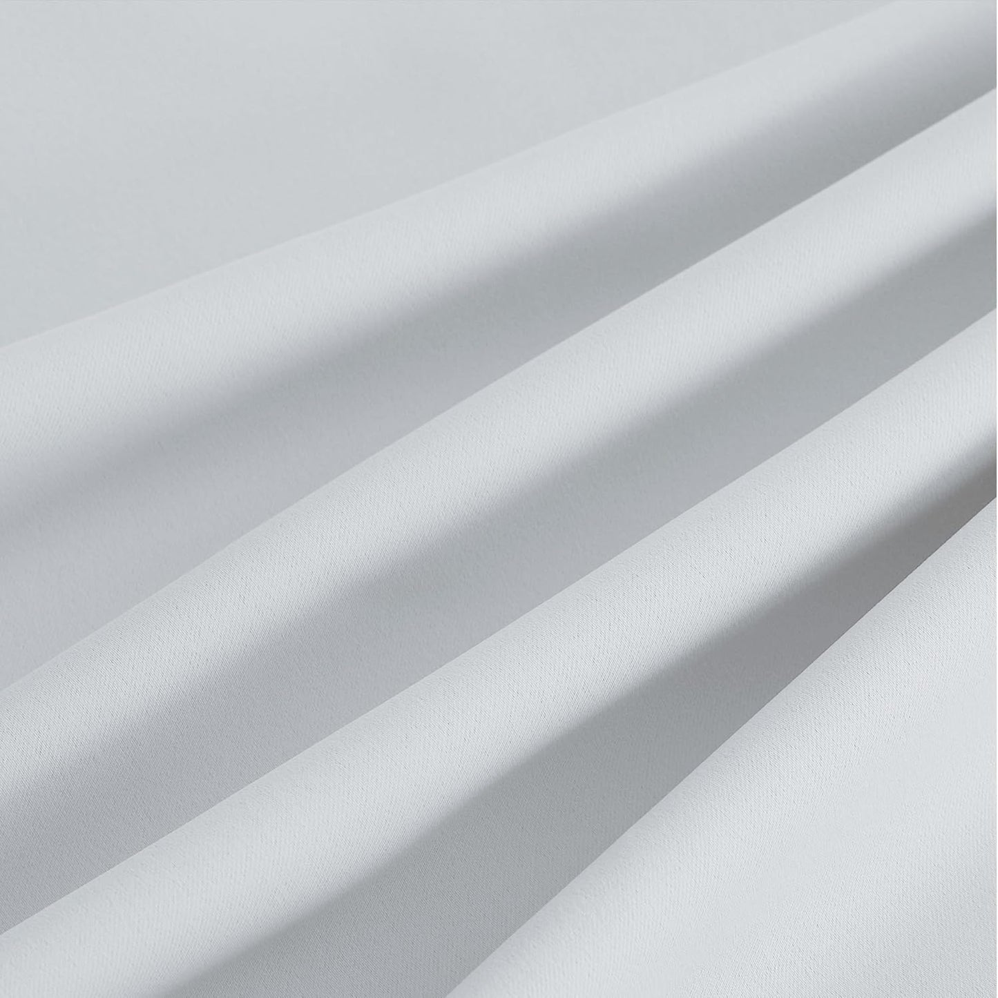 NICETOWN Room Darkening Curtains - Greyish White Drapery Panels, 52"W x 84"L for Ultimate Privacy