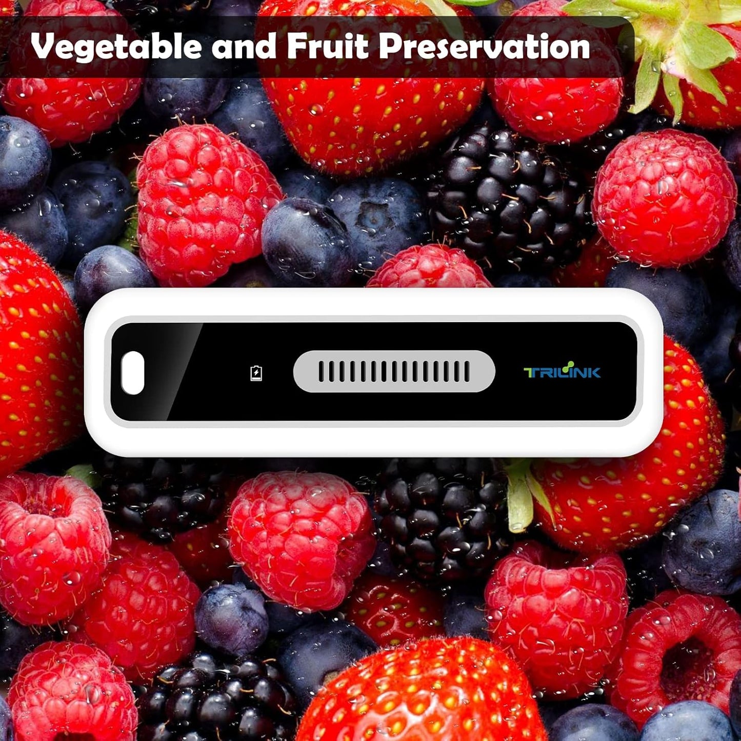Skiennix Mini USB Fridge Deodorizer - Rechargeable Odor Eliminator with LED Display for Home & Car