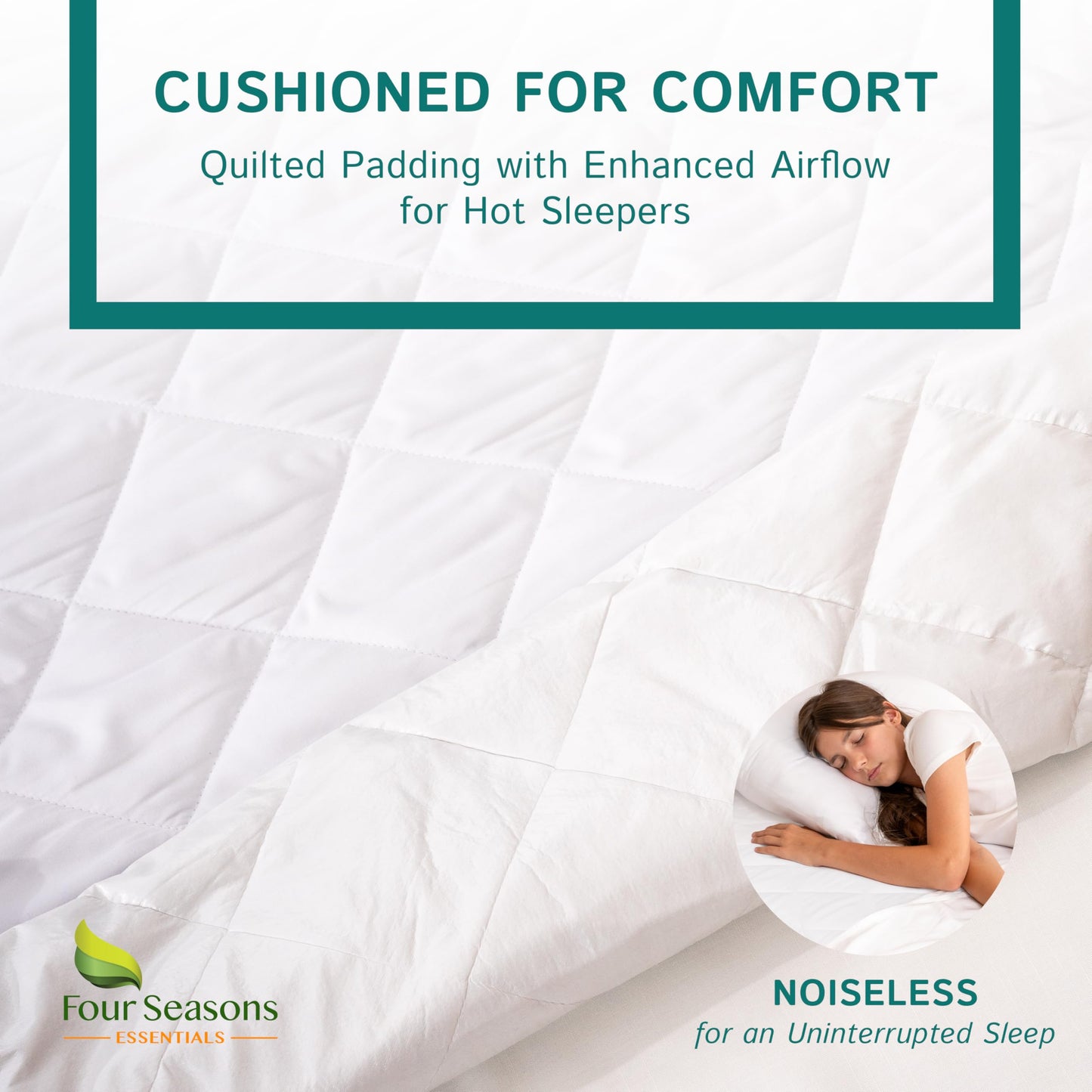Split King Size Waterproof Mattress Pad - Fitted Mattress Protector with Quilted Pillow Top Mattress Topper - Quality Hypoallergenic Mattress Cover (39x80 x 2pcs) for Split Mattresses
