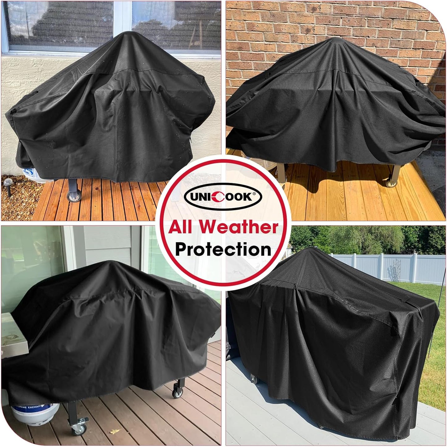 Unicook 28-Inch Griddle Cover - Heavy-Duty Waterproof BBQ Grill Protection | Fits Blackstone & Nexgrill