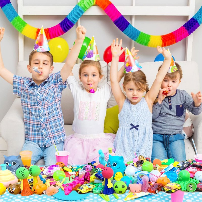 Party Favors for Kids, 64 Pcs Small Toys Prizes Bulk, Easter Basket Goodie Bag Stuffers, Pinata Egg Fillers, Treasure Box Toys for Classroom, Prize Box Birthday Gift Bag Student Rewards