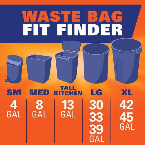 Hefty Small Trash Bags - Fabuloso Watermelon Scent | 4 Gallon, 52 Count for Odor Control