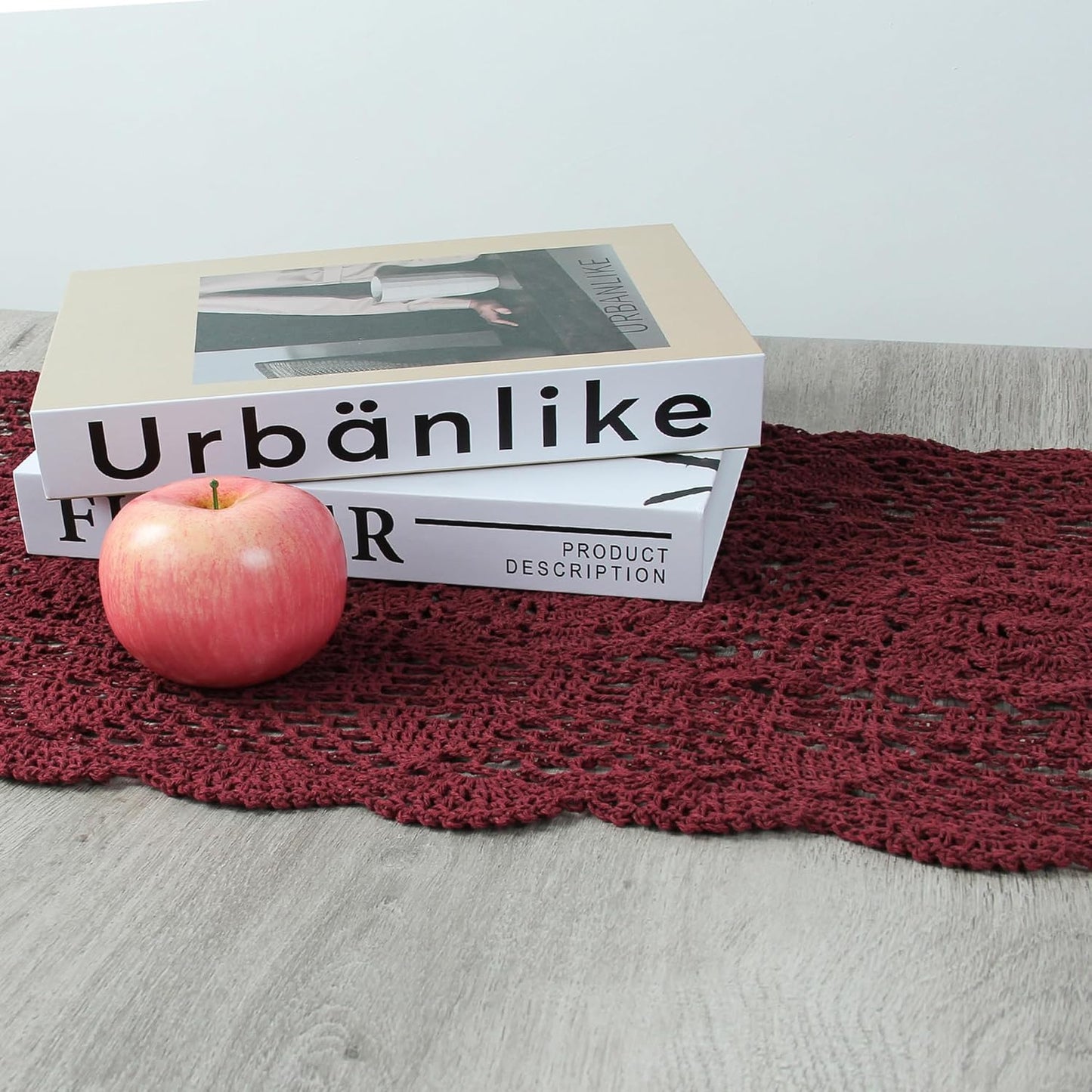 Handmade Crochet Lace Table Runner 15x51 Inch - Elegant White Décor