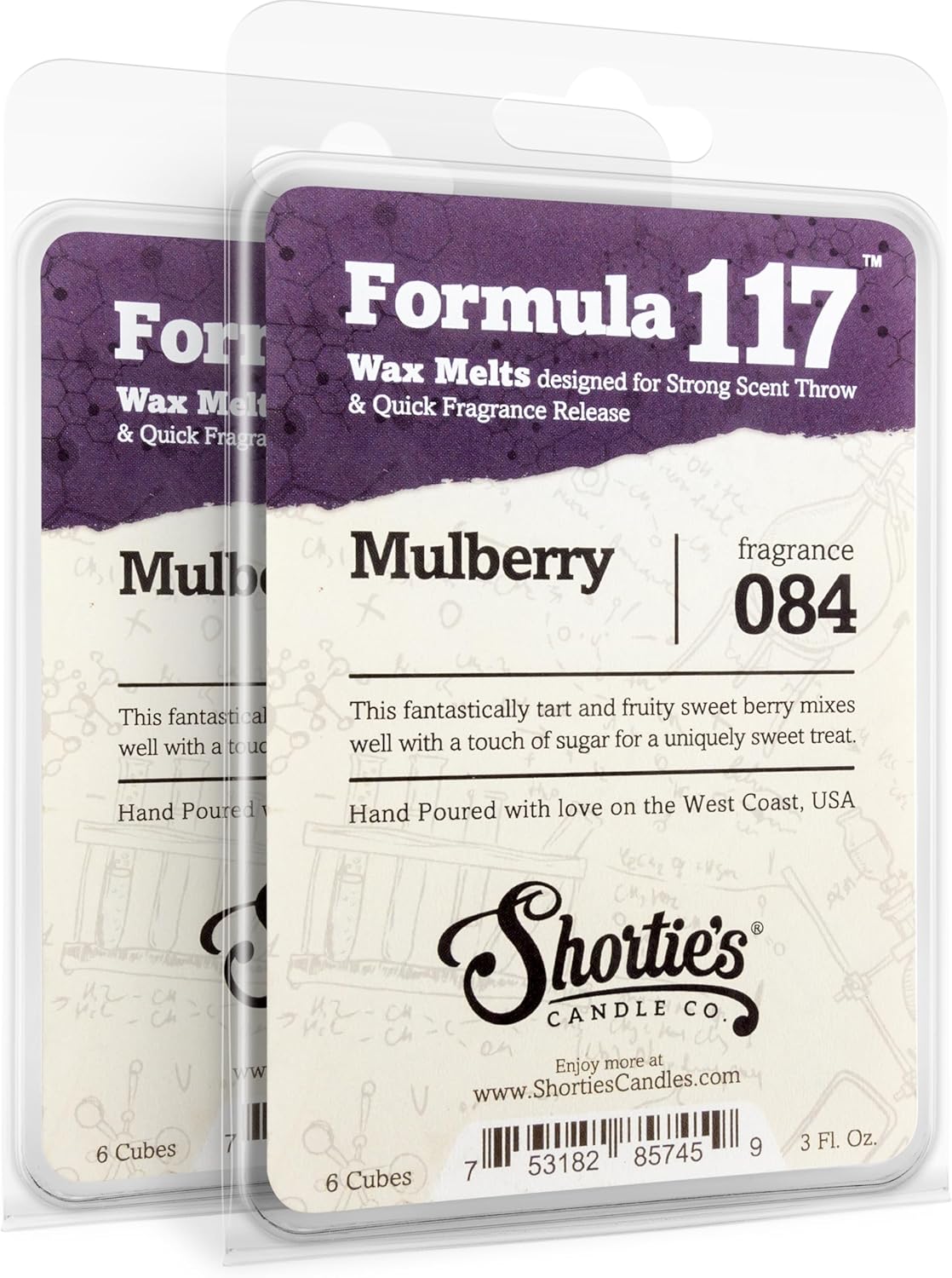 Highly Scented Sugarplum Cranberry Wax Melts Multi Pack - 6 Oz Natural Oil Air Fresheners for Christmas