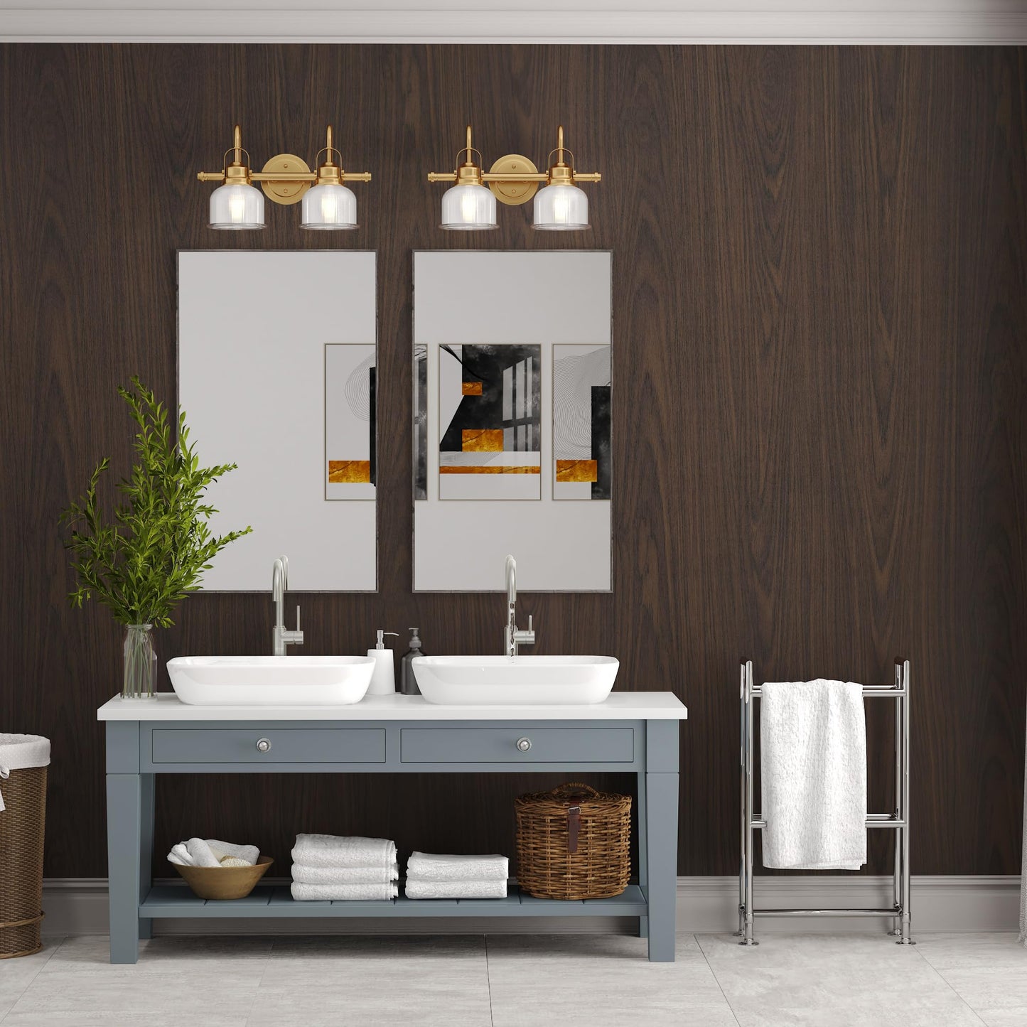 BAYYA Dark Brown Wood Grain Contact Paper Waterproof Peel and Stick Wallpaper Black Walnut Furniture Sticker for Kitchen Cabinet Table Floor Shelf Drawer Liner Self-Adhesive Vinyl Film Wall Covering