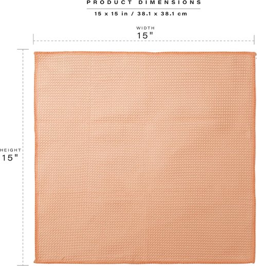 BINO Microfiber Cleaning Towels - Ultra Absorbent Red Ombre Set | 15x15 Inches, 12 Pack