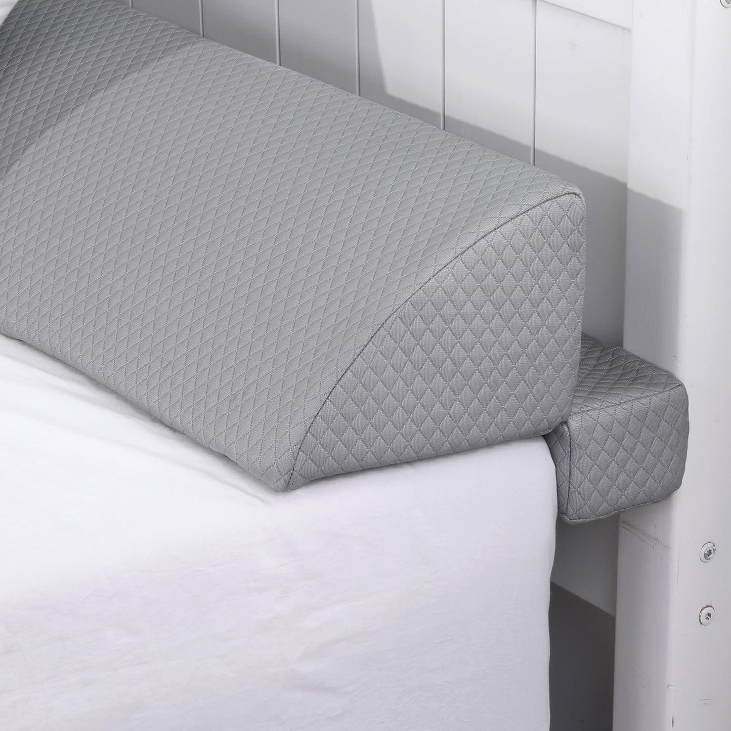 HOMBYS Wedge Pillow Headboard for Bed Gap,Foldable Bed Wedge Gap Filler King Size,Matterss Gap Filler,Multi Functional Bed Crack Pillow, Large King 76"x10.6"x6" or Gap Between (0-10")