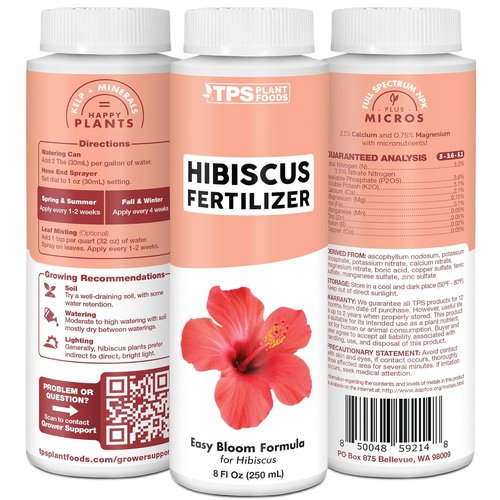Hibiscus Fertilizer - Liquid Plant Food for Vibrant Blooms & Healthy Growth | 8 oz