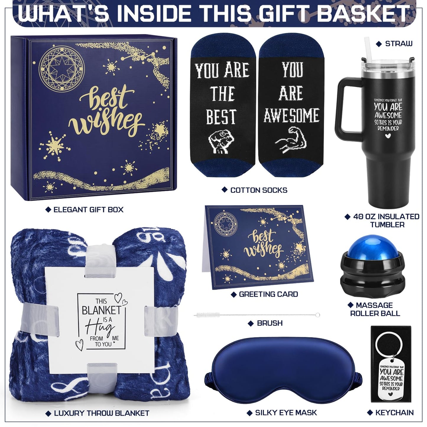 Gift Baskets for Men Best Birthday Gifts for Men Anniversary Gifts for Men Gifts for Boyfriend Gifts Get Well Soon Gifts Basket Unique Gift Ideas Set Box Self Care Package Man Him Dad Brother Husband