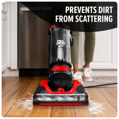 Dirt Devil Multi-Surface Extended Reach+ Upright Bagless Vacuum Cleaner for Carpet and Hard Floor, Powerful, Lightweight, Corded Vacuum Cleaners for Home Use