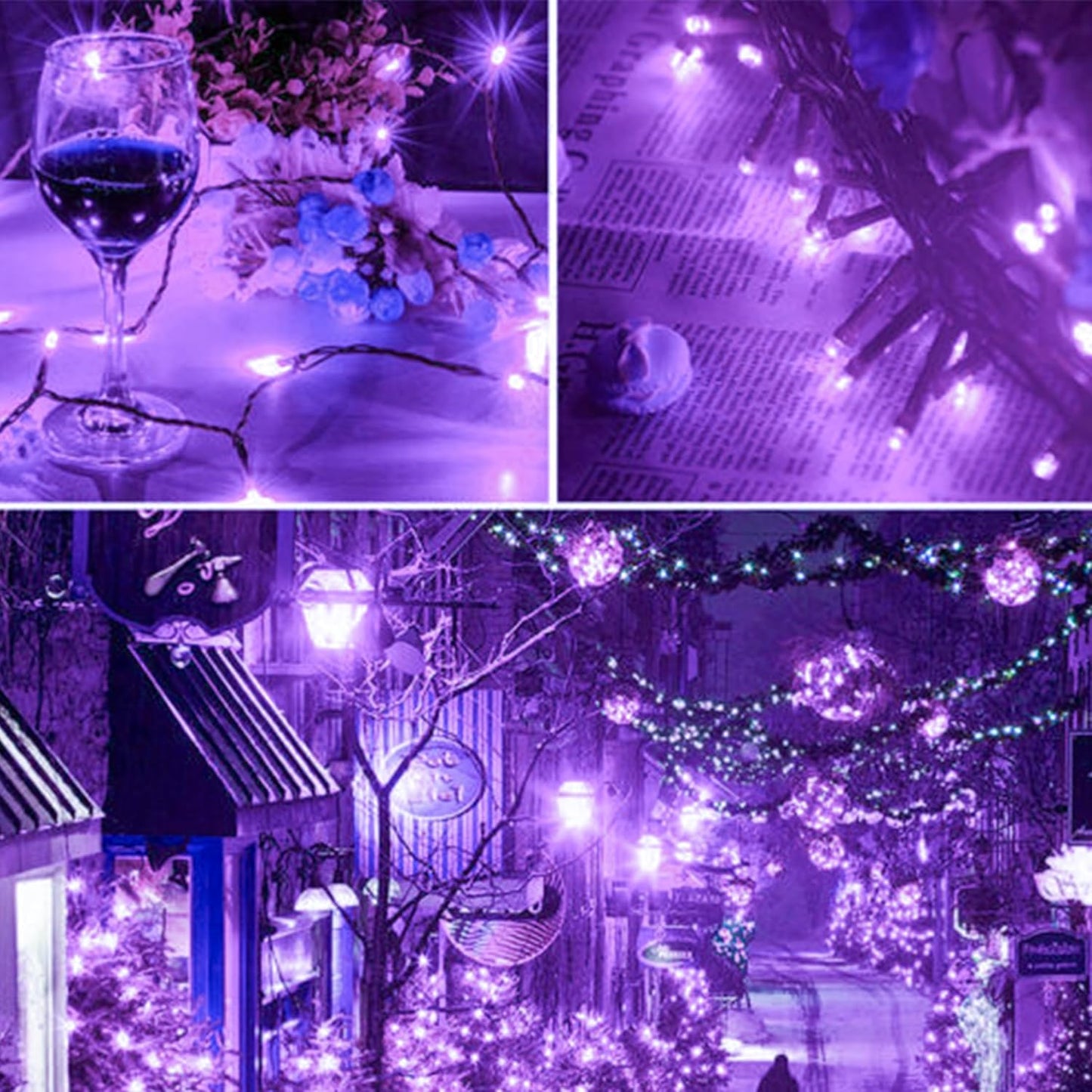 300 LED Twinkle Star Curtain String Lights - Warm White for Wedding, Home & Garden Decor
