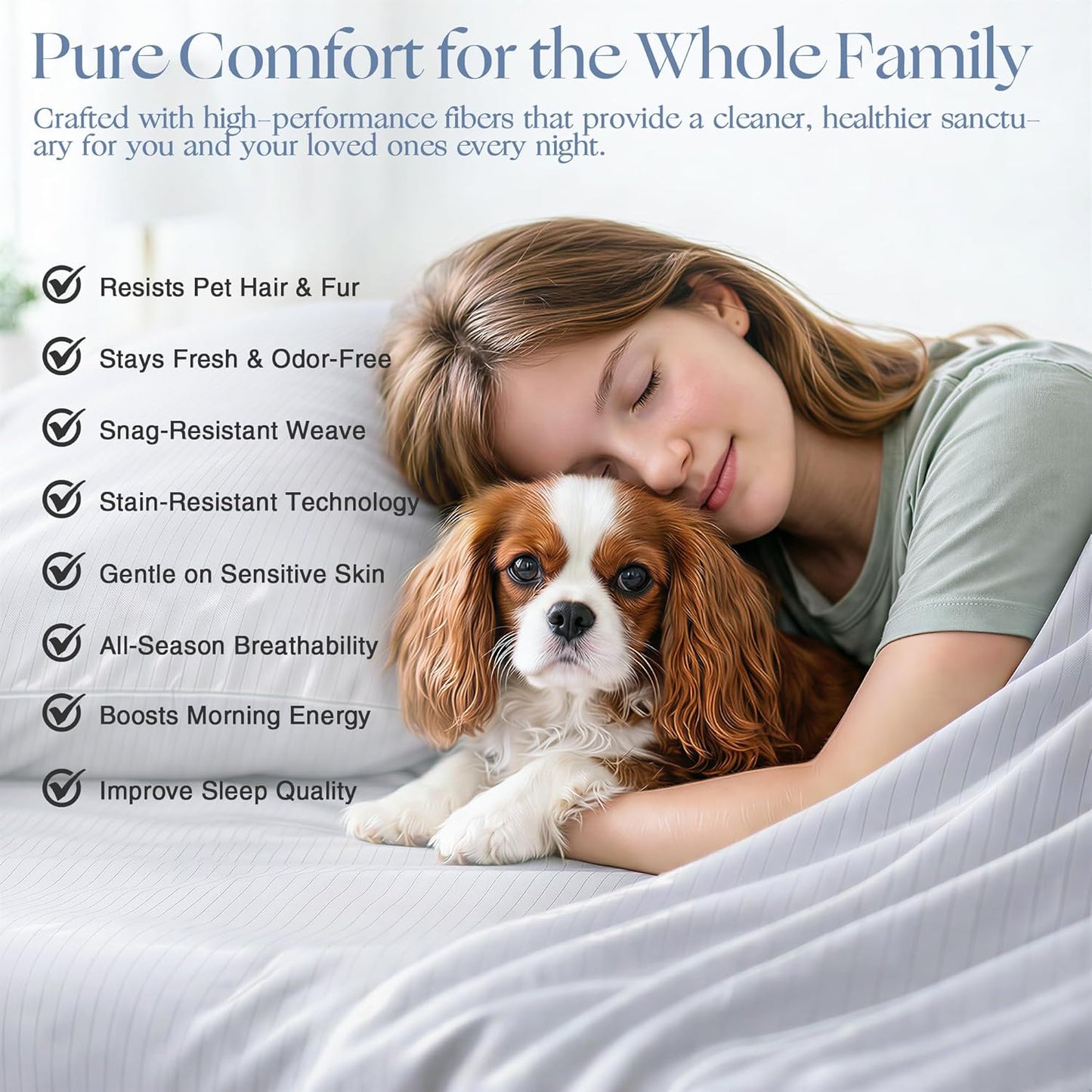 Skiennix Cooling Sheet Set - Breathable & Ultra-Soft Silver Infused Bed Sheets for Hot Sleepers | Twin XL, Gray