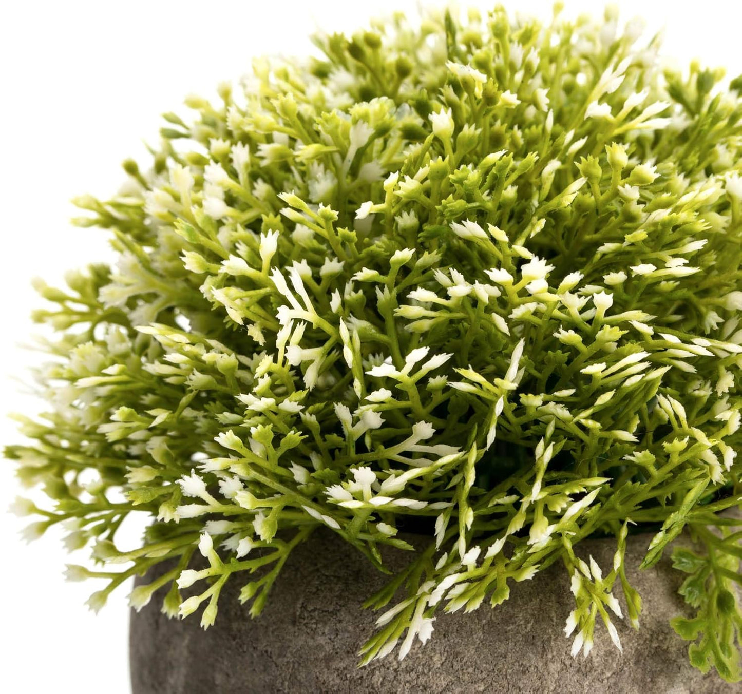 Mini Sage Green Boxwood Topiary - Artificial Potted Plant for Home & Office Decor