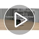 Pomodoro Timer Cube Desk Timer with 5/10/30/60 Min Presets - Obsidian Black