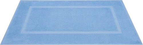 Cotton Paradise 100% Cotton Bath Mats - Soft, Absorbent, Quick-Dry Set of 2 | Sky Blue, 20x34 Inches