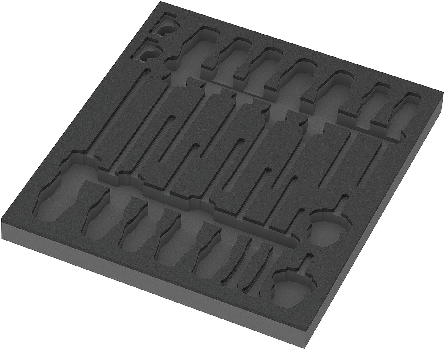 Wera 9710 Foam Insert Screwdriver Set - 18 Pieces for Precision and Organization