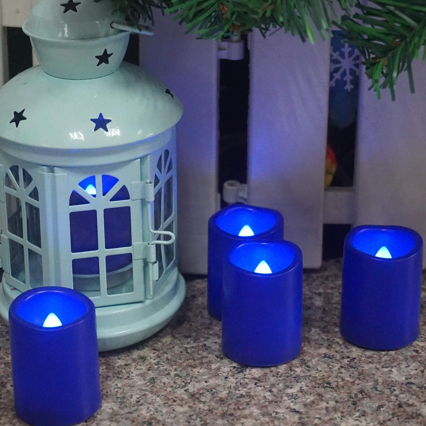 12 PCS LED Flameless Votive Candles - Long-Lasting Battery Operated with 120+ Hours Life