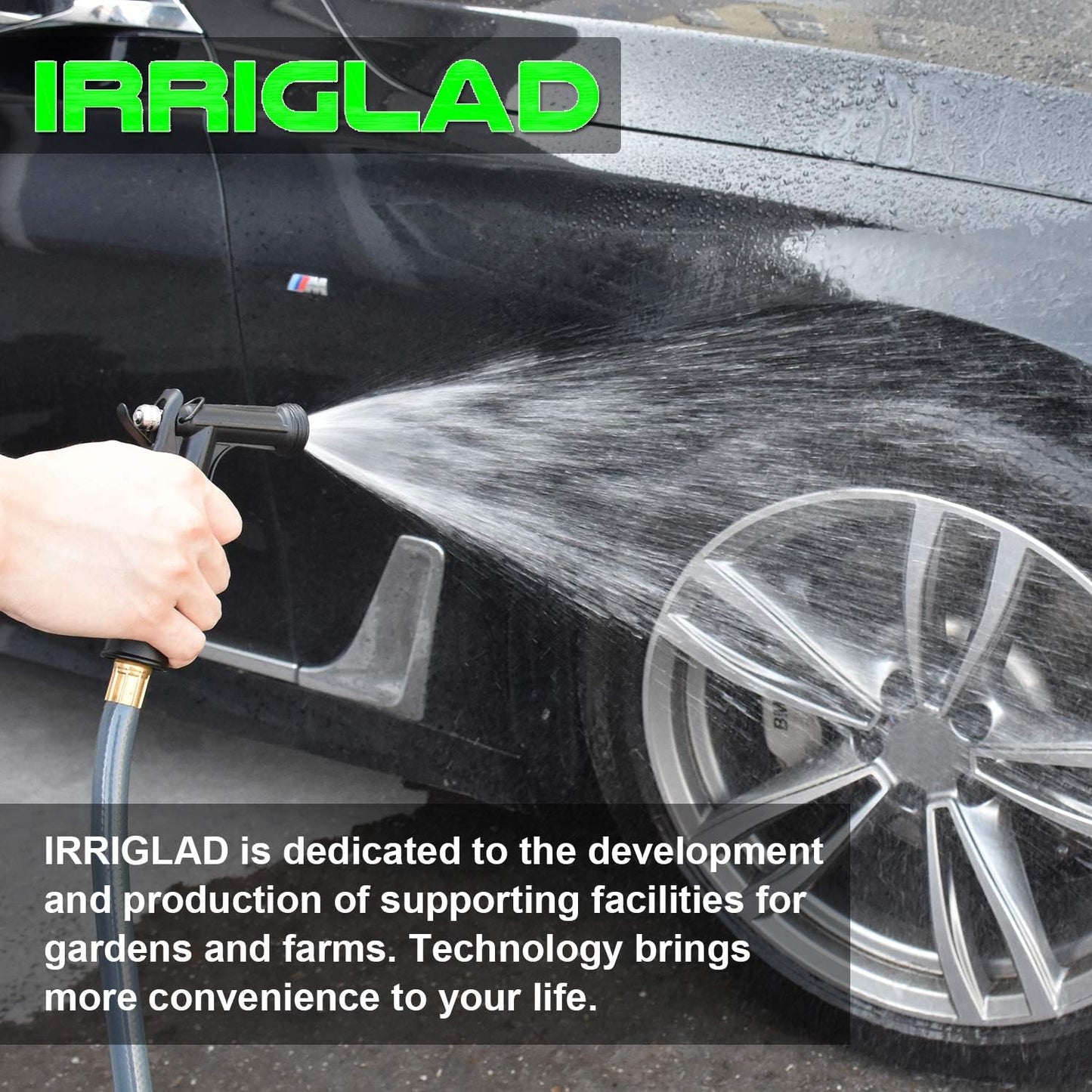 Skiennix Hose Nozzle - High Pressure Pistol Grip Sprayer | Adjustable Flow for Plants & Cars