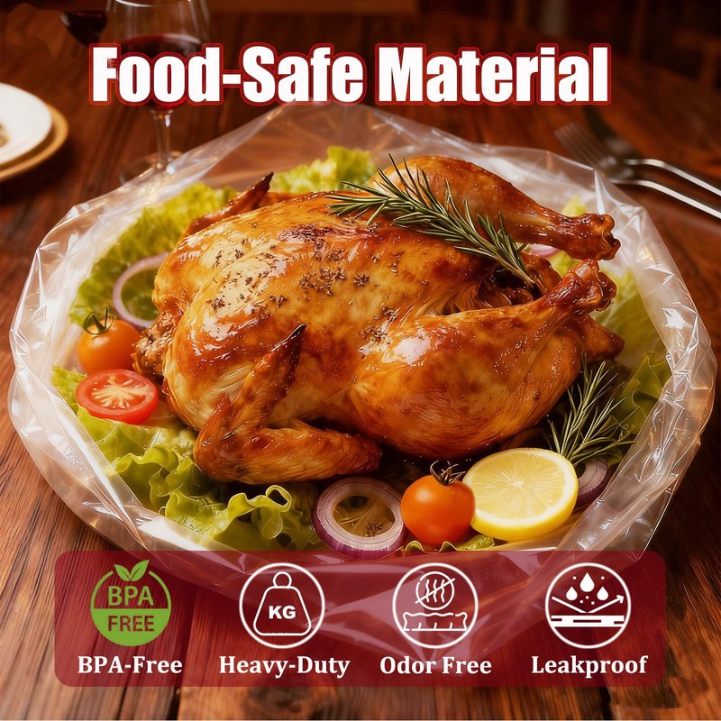 Turkey Oven Bags,Large Size 17’’ x 22’’, Oven Bags for Roasting, Turkey Bags Roasting Chicken, Meat & Fish Multi Purpose Cooking Bags, 12 Counts