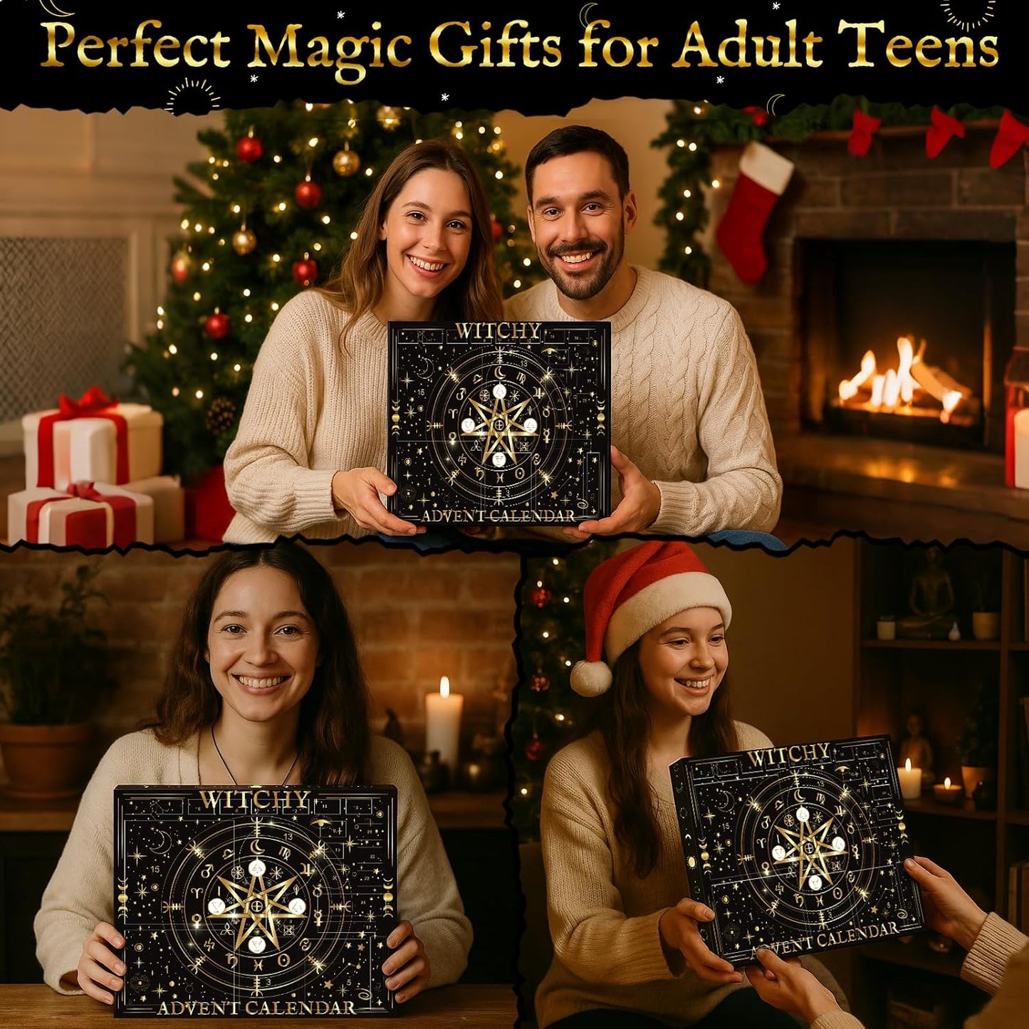 Skiennix Magical Witchcraft Advent Calendar - Healing Crystals, Herbs & Candles | Perfect Gift for Women & Teens