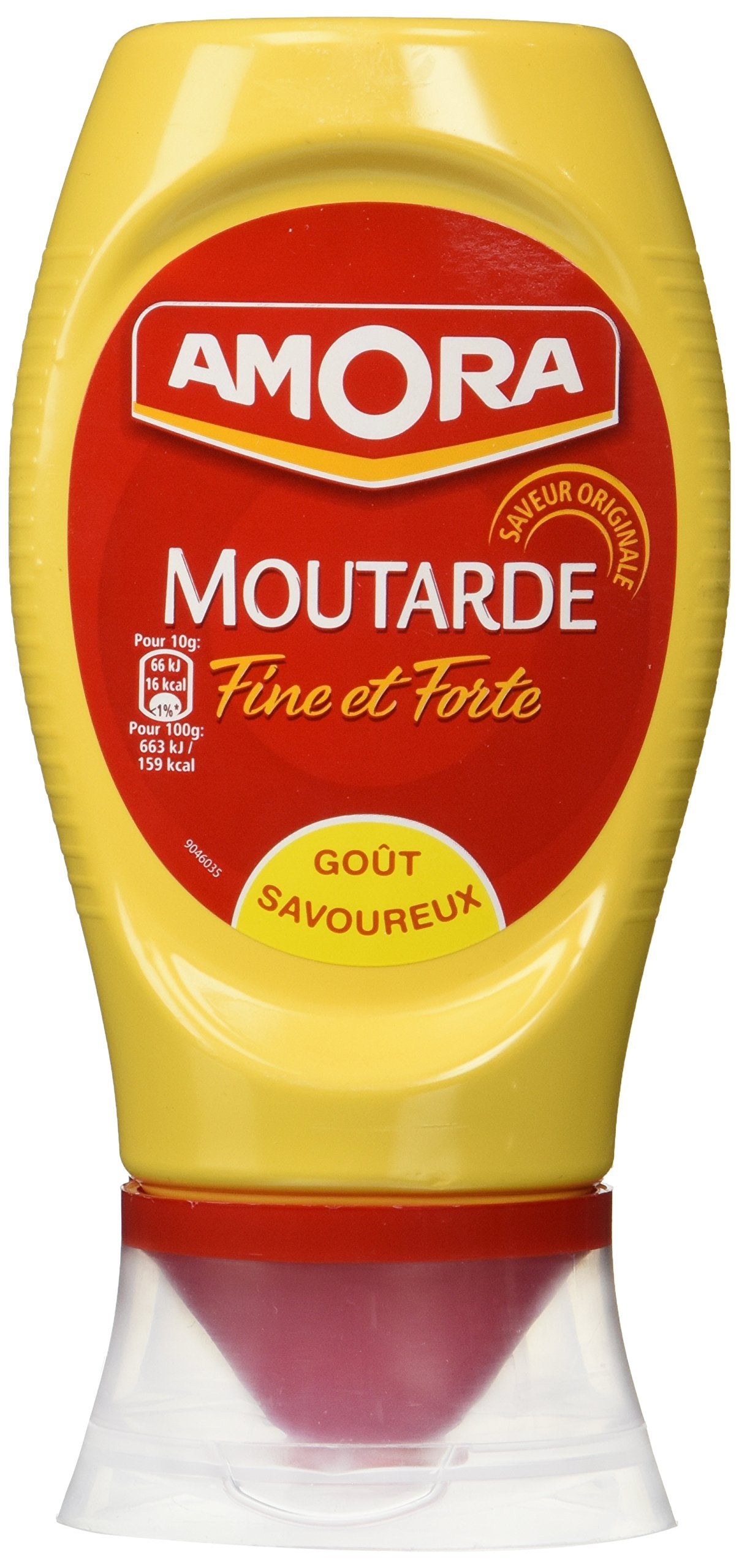 Amora Strong Dijon Mustard from France - 2 plastic bottles - 265 grams each, 9.35 Ounce (Pack of 2)