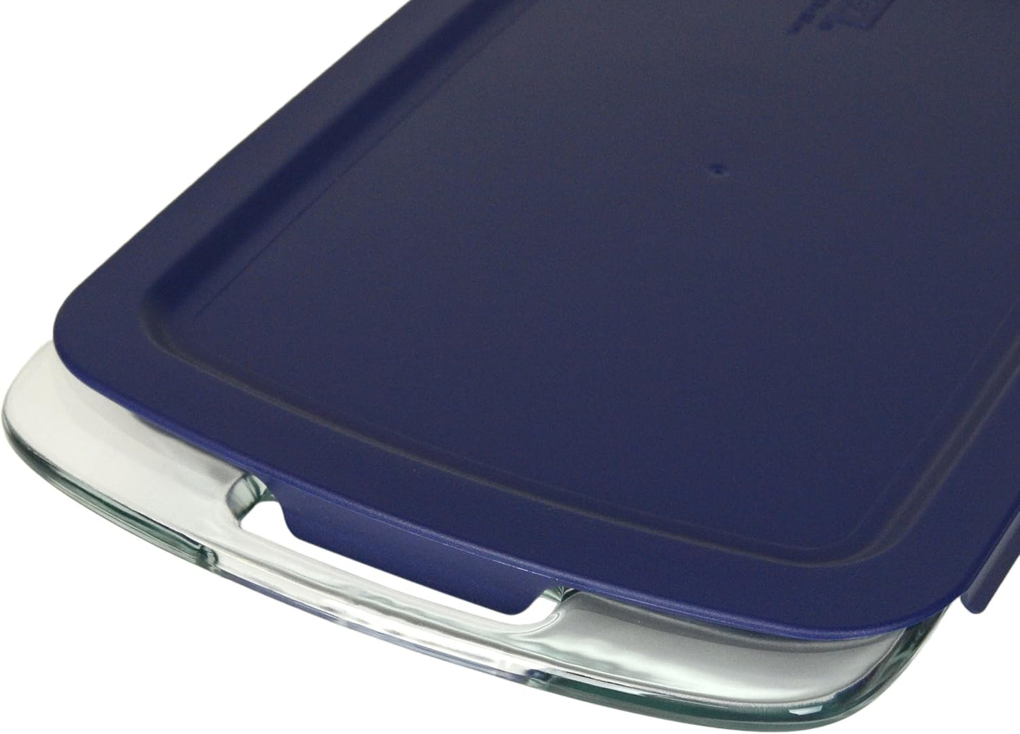 Pyrex 3qt Easy Grab Glass Baking Dish with Blue Lid | Durable & Made in USA