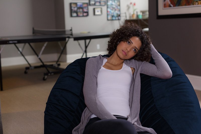 Sofa Sack Bean Bag Chair - Plush, Ultra Soft - Memory Foam Bean Bag Chair with Microsuede Cover - Stuffed Foam Filled Furniture and Accessories for Dorm Room 4 Feet - Navy